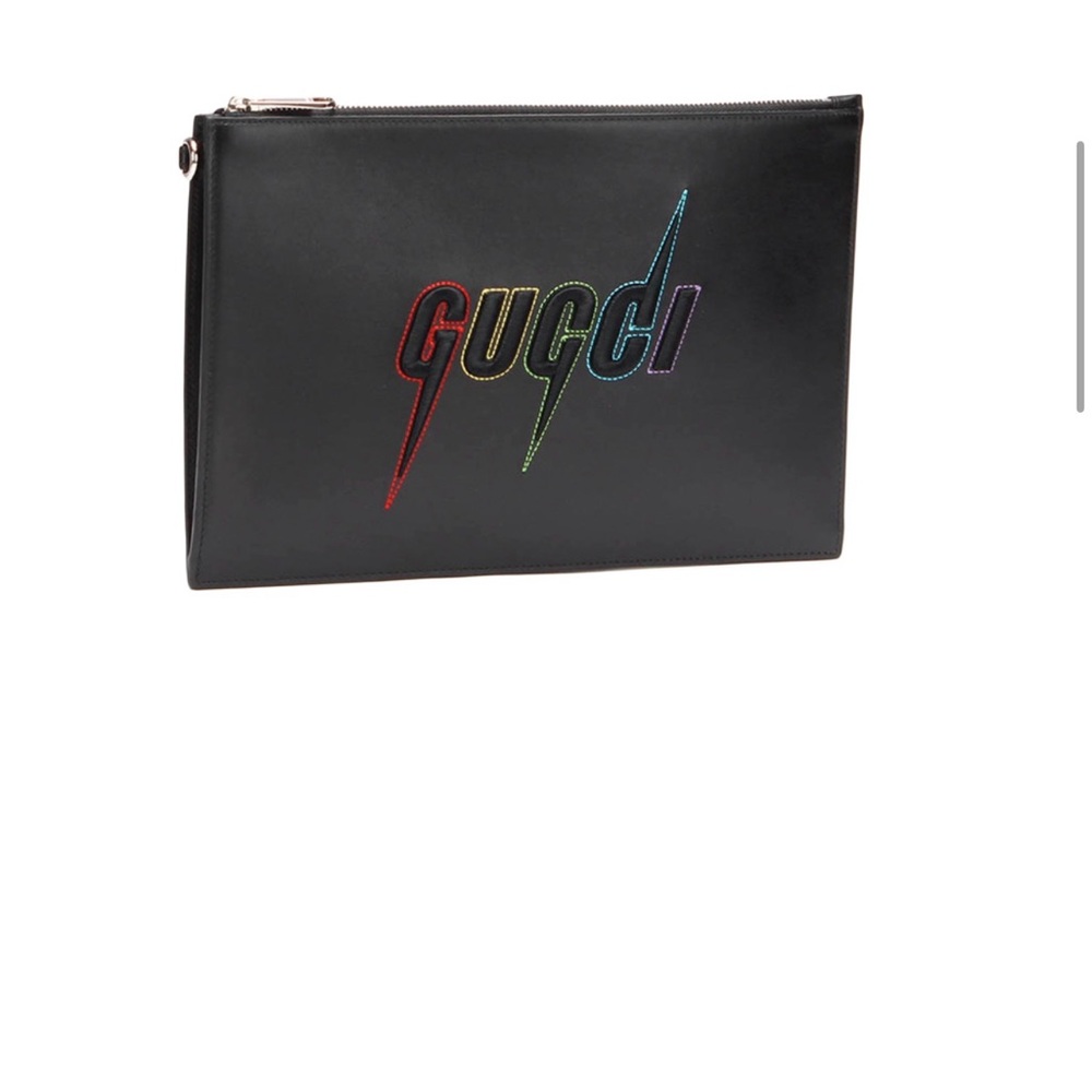 Gucci rainbow blade clutch